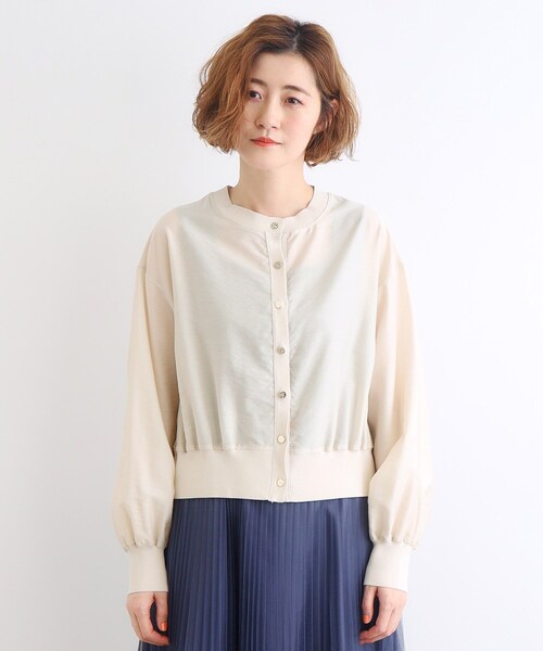 grove（グローブ）の「◆布帛コンビニットカーディガン（カーディガン/ボレロ・レディース・カーキ/ブラック/アイボリー・04/03/02/01/05）」の19枚目の写真