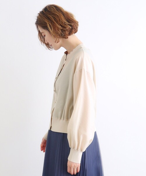 grove（グローブ）の「◆布帛コンビニットカーディガン（カーディガン/ボレロ・レディース・カーキ/ブラック/アイボリー・04/03/02/01/05）」の20枚目の写真