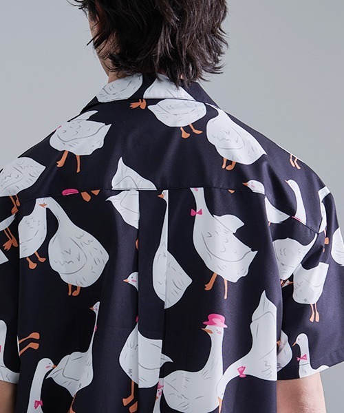 Revo.（レボ）の「Revo. 総柄アソート セミオープンカラー半袖シャツ（シャツ/ブラウス・メンズ・カーキ系/サックスブルー系/ブルー系/ホワイト系1/ブラック系/ブラック系1/ベージュ系/ホワイト系・2/1）」の19枚目の写真