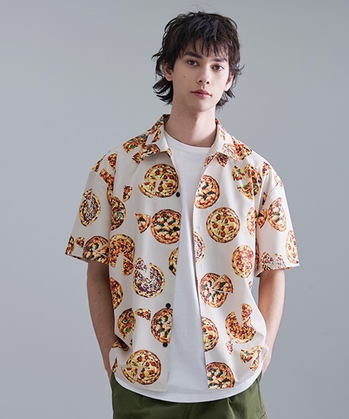 セール】Revo. 総柄アソート セミオープンカラー半袖シャツ（シャツ