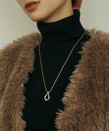 GOLDY | ドロップ ライン メタル ロング ネックレス(ネックレス)