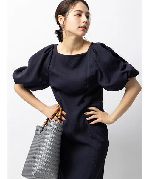 Te chichi CLASSIC（テチチクラシック）の「エアロツイルチェックスクエアワンピース（吸水速乾・UVカット）（ワンピース・レディース・ネイビー/ブラウン・F）」の2枚目の写真