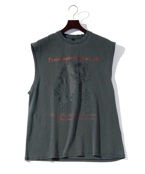 THISIS(ディスイズ)の「ピグメント ノースリーブ(Tシャツ/カットソー・メンズ・ブラック系その他/ブラウン系その他2/ブラック/ブラック系その他2/ブラウン系その他/モカ・LARGE/X-LARGE/MEDIUM)」の3枚目の写真