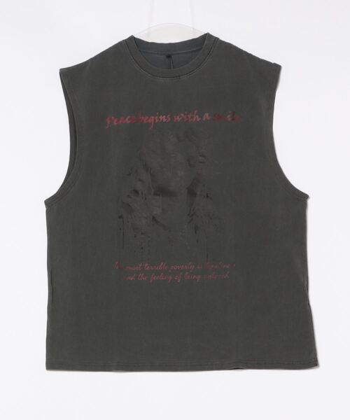 THISIS(ディスイズ)の「ピグメント ノースリーブ(Tシャツ/カットソー・メンズ・ブラック系その他/ブラウン系その他2/ブラック/ブラック系その他2/ブラウン系その他/モカ・LARGE/X-LARGE/MEDIUM)」の13枚目の写真