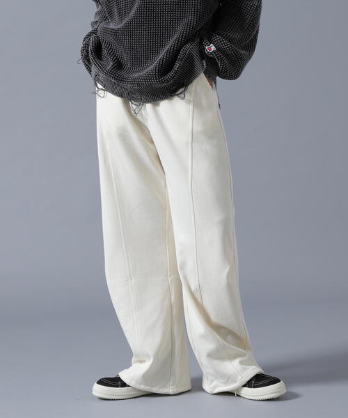 DANKE SCHON(ダンケシェーン)の「【WEB&DEPOT限定】DankeSchon/ダンケシェーン/TACK SWEAT PANTS(スウェットパンツ・メンズ・ホワイト系2/ブラック/グレー・L/S/M)」の1枚目の写真