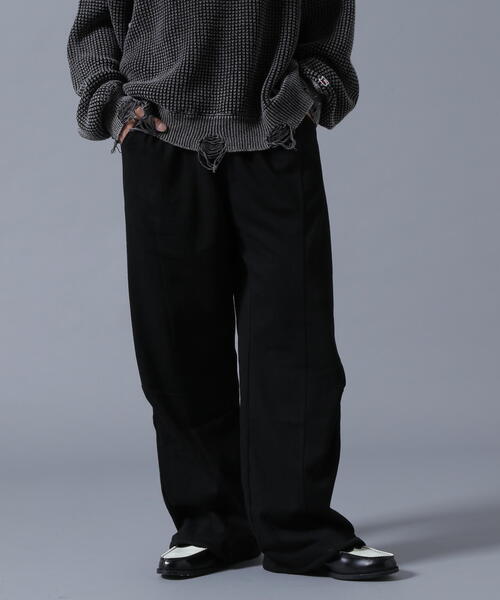 DANKE SCHON(ダンケシェーン)の「【WEB&DEPOT限定】DankeSchon/ダンケシェーン/TACK SWEAT PANTS(スウェットパンツ・メンズ・ホワイト系2/ブラック/グレー・L/S/M)」の2枚目の写真