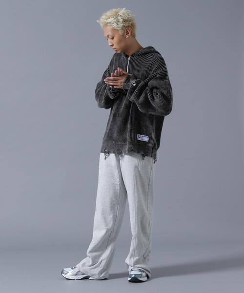 DANKE SCHON(ダンケシェーン)の「【WEB&DEPOT限定】DankeSchon/ダンケシェーン/TACK SWEAT PANTS(スウェットパンツ・メンズ・ホワイト系2/ブラック/グレー・L/S/M)」の11枚目の写真