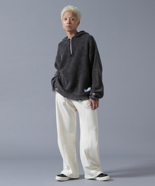 DANKE SCHON(ダンケシェーン)の「【WEB&DEPOT限定】DankeSchon/ダンケシェーン/TACK SWEAT PANTS(スウェットパンツ・メンズ・ホワイト系2/ブラック/グレー・L/S/M)」の17枚目の写真