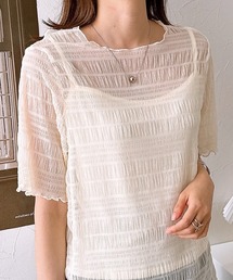 nissen | ２点セット（半袖プルオーバー＋キャミソール）(シャツ/ブラウス)