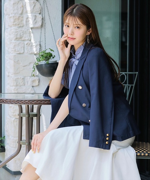 SWINGLE（スウィングル）の「切替デニムマーメイドスカート（スカート・レディース・ブルー/ブラック/ライトベージュ・FREE）」の21枚目の写真