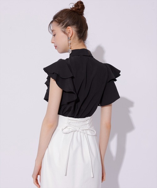 SWINGLE（スウィングル）の「切替デニムマーメイドスカート（スカート・レディース・ブルー/ブラック/ライトベージュ・FREE）」の8枚目の写真