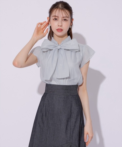 SWINGLE（スウィングル）の「切替デニムマーメイドスカート（スカート・レディース・ブルー/ブラック/ライトベージュ・FREE）」の11枚目の写真