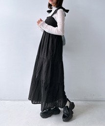 AS KNOW AS plus | ◎2WAYリボンティアードキャミワンピース(ワンピース)