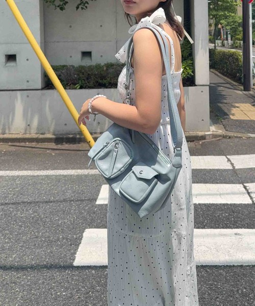 AS KNOW AS plus(アズノゥアズプラス)の「◎2WAYリボンティアードキャミワンピース(ワンピース・レディース・ブラック系/チェック/サックスブルー/アイボリー系/ブラック/ピンク系/ブラック系1/ネイビー系1/アイボリー系1・FREE)」の15枚目の写真