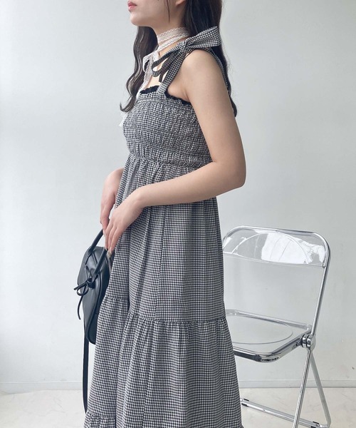 セール】◎2WAYリボンティアードキャミワンピース（ワンピース