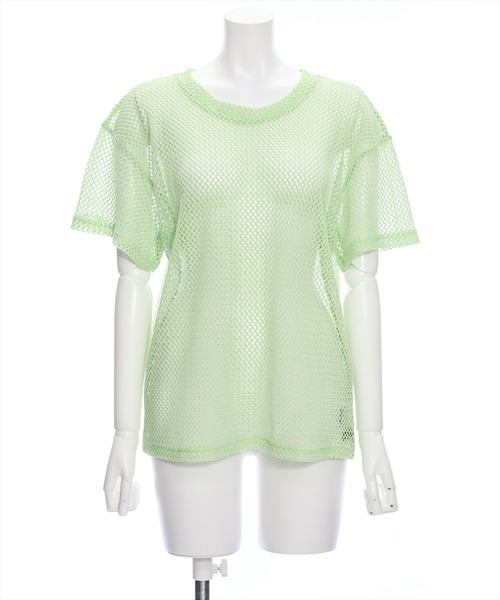 clear（クリア）の「ロング丈メッシュトップス［大人 カジュアル レイヤード］≪再入荷≫（Tシャツ/カットソー・レディース・グリーン/ピンク/ブラック/アイボリー・F）」の21枚目の写真