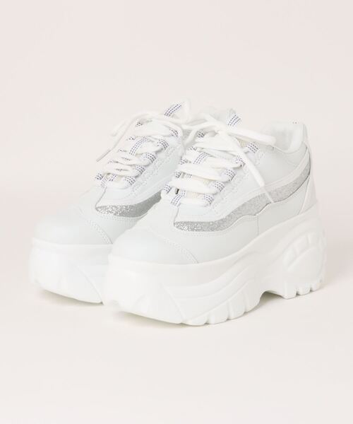 セール】【厚底】ラメ入りダッドスニーカー 513（スニーカー