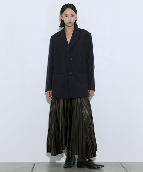 TOGA(トーガ)の「【TOGA PULLA/トーガプルラ】OX jacket/ジャケット(テーラードジャケット・レディース・ネイビー・36/38)」の2枚目の写真