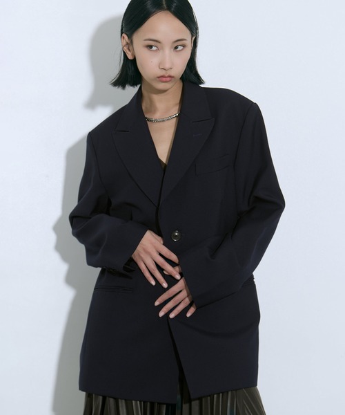 TOGA(トーガ)の「【TOGA PULLA/トーガプルラ】OX jacket/ジャケット(テーラードジャケット・レディース・ネイビー・36/38)」の4枚目の写真