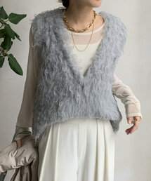 DouDou | シャギーニットベスト(ニット/セーター)