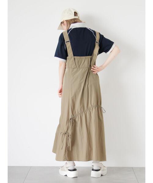 ehka sopo(エヘカソポ)の「ドロストジャンスカ(ワンピース・レディース・ベージュ/ブラック/グリーン・F)」の9枚目の写真
