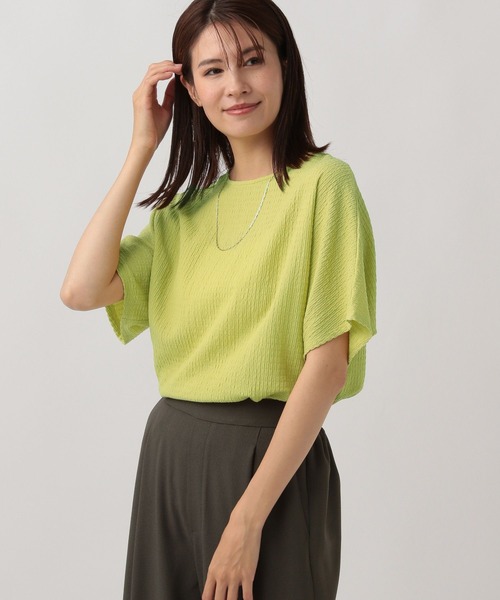 Elura（エルーラ）の「ふくれゆるプルオーバー/131557（Tシャツ/カットソー・レディース・オフホワイト/ブラック/イエロー・FREE）」の3枚目の写真