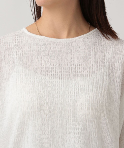 Elura（エルーラ）の「ふくれゆるプルオーバー/131557（Tシャツ/カットソー・レディース・オフホワイト/ブラック/イエロー・FREE）」の10枚目の写真