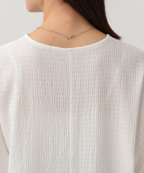 Elura（エルーラ）の「ふくれゆるプルオーバー/131557（Tシャツ/カットソー・レディース・オフホワイト/ブラック/イエロー・FREE）」の7枚目の写真