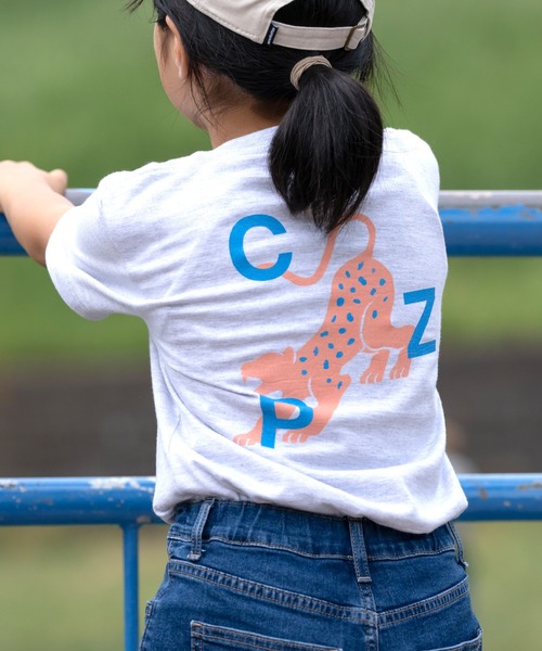 ZOZO（ゾゾ）の「【千葉市動物公園×ZOZO】アニマルキッズTシャツ（Tシャツ/カットソー・キッズ・ブラック/グレー/ホワイト×グリーン/ホワイト×ピンク・90/110/130）」の4枚目の写真