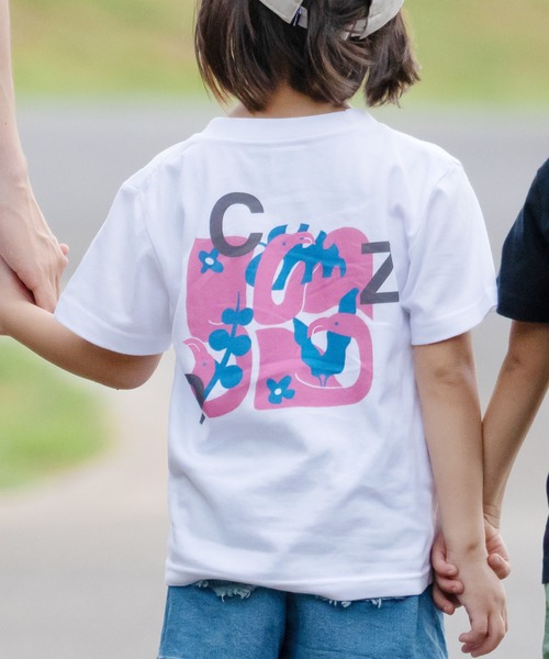 ZOZO（ゾゾ）の「【千葉市動物公園×ZOZO】アニマルキッズTシャツ（Tシャツ/カットソー・キッズ・ブラック/グレー/ホワイト×グリーン/ホワイト×ピンク・90/110/130）」の2枚目の写真