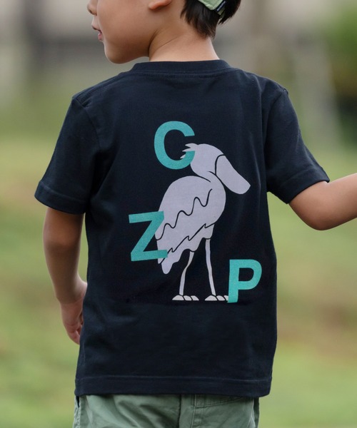 ZOZO（ゾゾ）の「【千葉市動物公園×ZOZO】アニマルキッズTシャツ（Tシャツ/カットソー・キッズ・ブラック/グレー/ホワイト×グリーン/ホワイト×ピンク・90/110/130）」の3枚目の写真