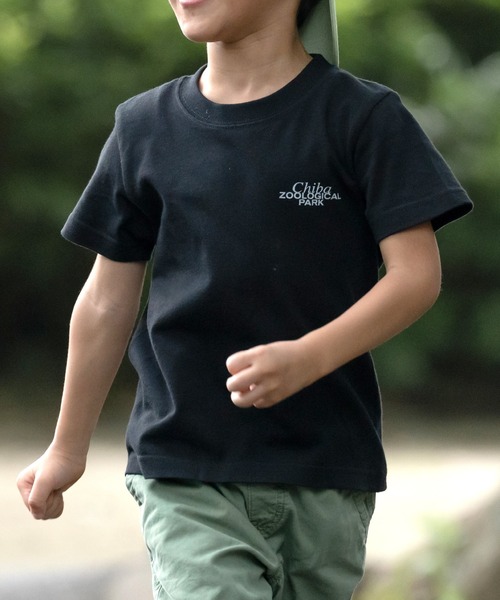 ZOZO（ゾゾ）の「【千葉市動物公園×ZOZO】アニマルキッズTシャツ（Tシャツ/カットソー・キッズ・ブラック/グレー/ホワイト×グリーン/ホワイト×ピンク・90/110/130）」の18枚目の写真