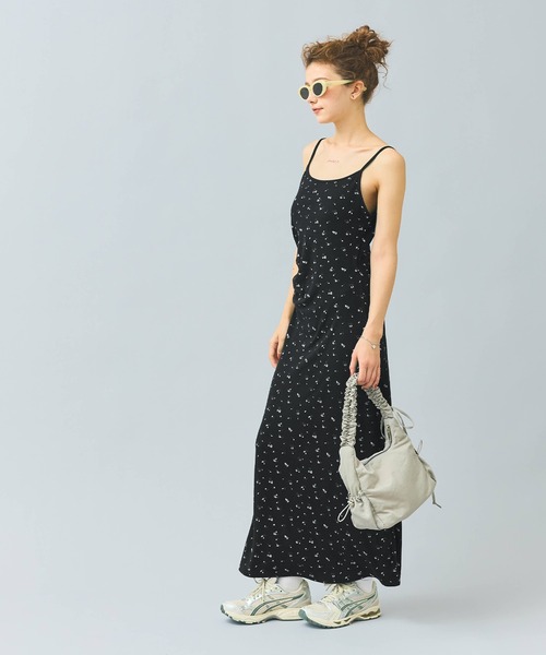 coca(coca)(コカ)の「【WEB限定セール】カップ付き花柄キャミワンピース(ワンピース・レディース・ブラック/グレー・L/M)」の10枚目の写真