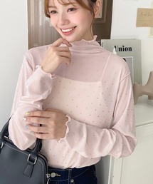 新品 ハートビジューカットソー セール】ハートビジューサイドカットデニムパンツ（デニムパンツ