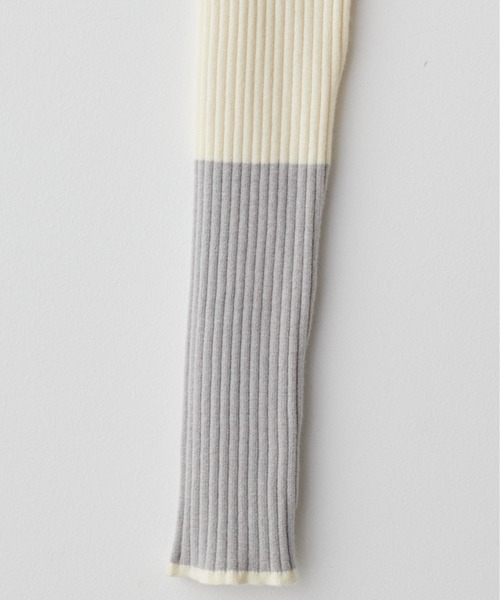 natural couture（ナチュラルクチュール）の「袖口配色リブニットプルオーバー（ニット/セーター・レディース・ブラック/アイボリー/グレイッシュベージュ/ミント/ラベンダー/ネイビー・FREE）」の12枚目の写真
