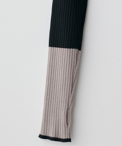 natural couture（ナチュラルクチュール）の「袖口配色リブニットプルオーバー（ニット/セーター・レディース・ブラック/アイボリー/グレイッシュベージュ/ミント/ラベンダー/ネイビー・FREE）」の17枚目の写真
