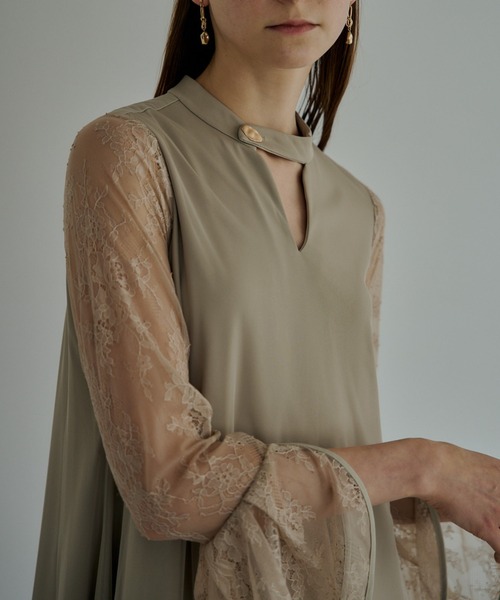 Oval silhoette bell sleeve dress（ドレス）｜LE'RURE