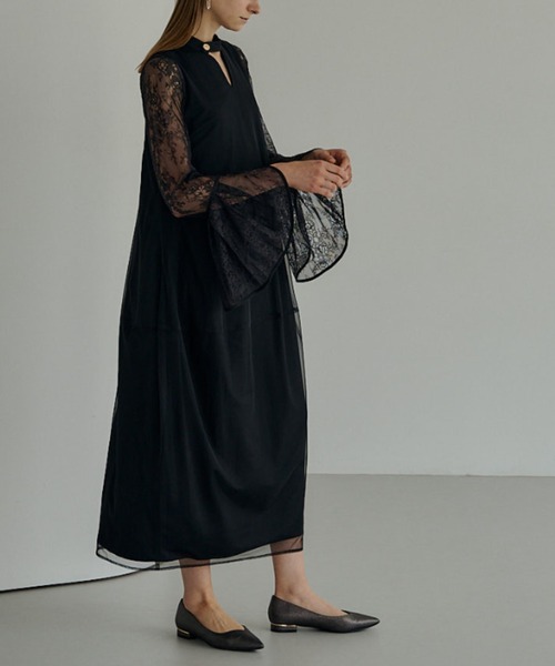 「LE'RURE」 半袖ワンピース MEDIUM オフホワイト LE'RURE」 半袖ワンピース MEDIUM オフホワイト LE'RURE」 半袖