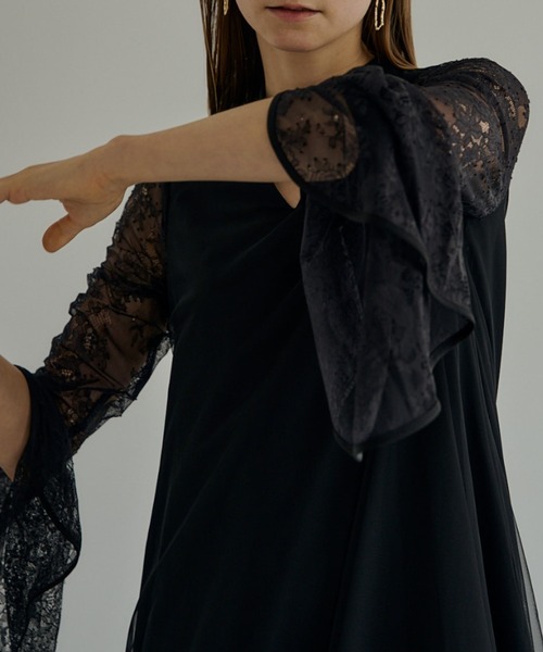 スーツ・フォーマル・ドレス LE'RURE Sleeve less scallop dress 0400021856271_DEVIANT?wid=830&