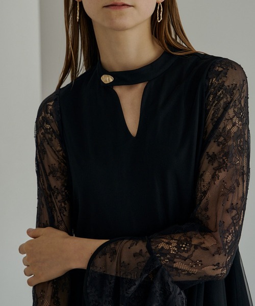 スーツ・フォーマル・ドレス LE'RURE Sleeve less scallop dress 0400021856271_DEVIANT?wid=830&