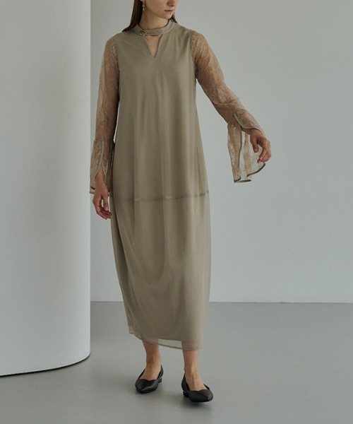 Oval silhoette bell sleeve dress（ドレス）｜LE'RURE
