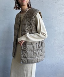 【WEB限定】[TAION/タイオン] Vネック インナーダウンベスト