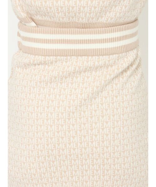 EATME（イートミー）の「EMロゴニットタイトスカート（セットアップ可能）（スカート・レディース・ベージュ/ブラック/ピンク・FREE）」の5枚目の写真