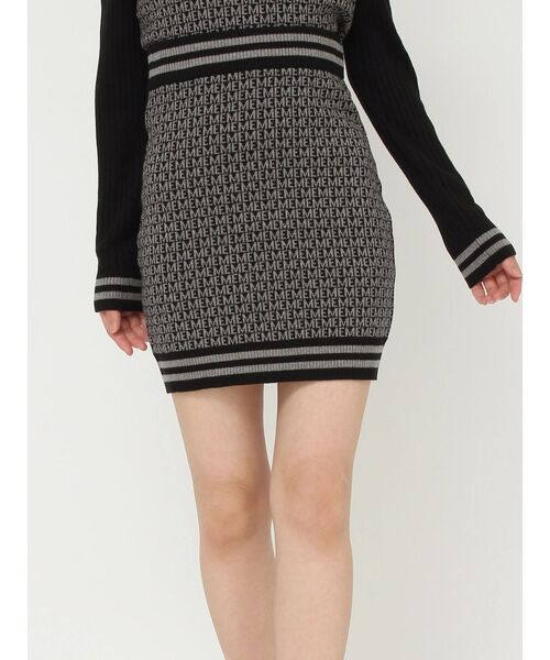 EATME（イートミー）の「EMロゴニットタイトスカート（セットアップ可能）（スカート・レディース・ベージュ/ブラック/ピンク・FREE）」の12枚目の写真