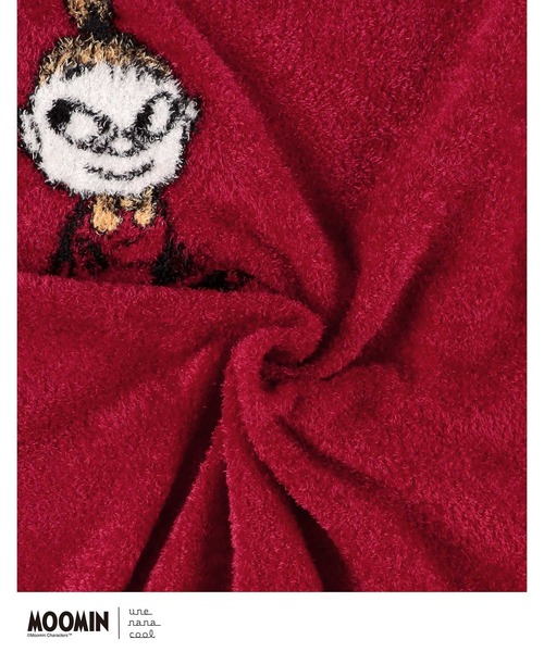 【セール】【MOOMIN × une nana cool 】なめらかふわふわワンピース（ルームワンピース）｜une nana cool（ウンナナクール）
