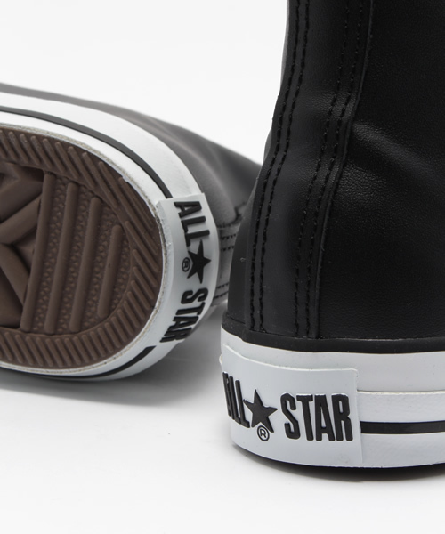 converse コンバース LEATHER ALL STAR HI レザー オールスター ハイ BLACK