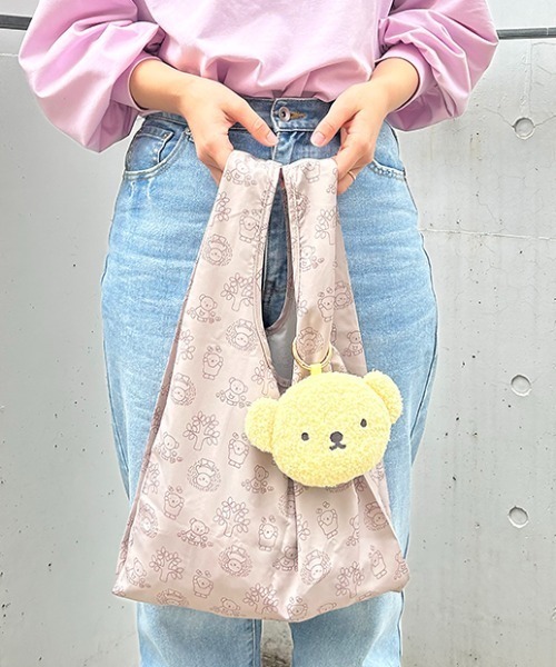 Dick Bruna（ディックブルーナ）の「フェイスチャームトート/Dick Bruna（トートバッグ・レディース・アイボリー/ブラウン/ピンク/イエロー・FREE）」の4枚目の写真