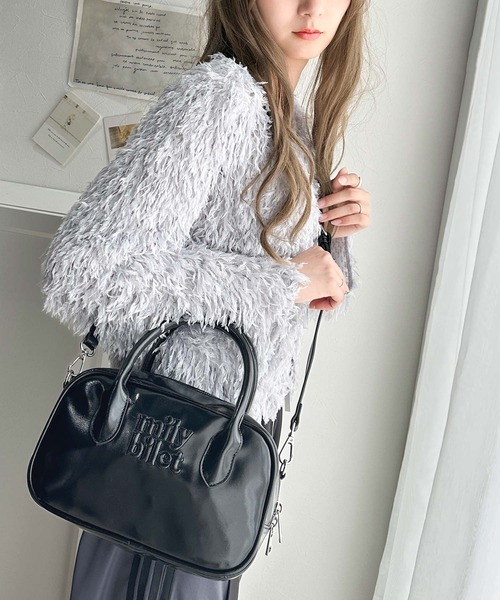 セール】【mily bilet】ヘビロテしたい主役級バッグ。エナメルライク