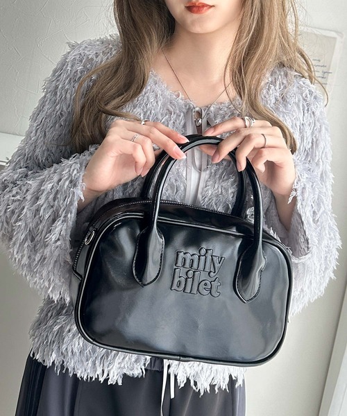 セール】【mily bilet】ヘビロテしたい主役級バッグ。エナメルライク
