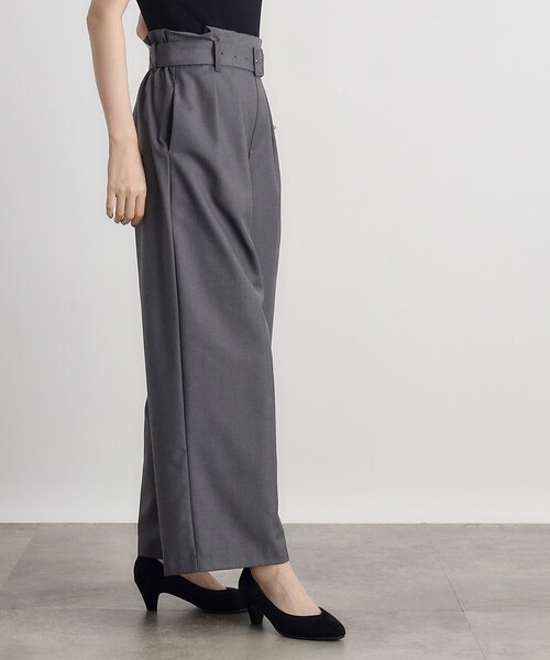 grove（グローブ）の「◆くるみバックルワイドパンツ（その他パンツ・レディース・ダークグレー/ブラック・01/02/03/04/05）」の5枚目の写真
